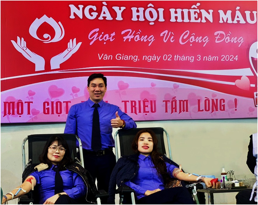 Công đoàn Viện kiểm sát nhân dânhuyện Văn Giang tham gia “Ngày hội hiến máu” tình nguyện