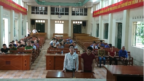 Viện KSND huyện Ân Thi phối hợp với Cơ sở cai nghiện ma túy tỉnh Hưng Yên tuyên truyền tác hại của ma túy thông qua phiên tòa xét xử lưu động 