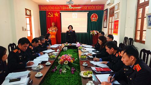 Viện kiểm sát nhân dân huyện Ân Thi tổ chức Hội nghị triển khai công tác năm 2021