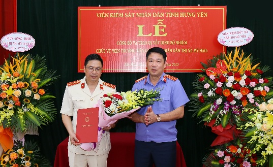 Viện KSND tỉnh Hưng Yên tổ chức Lễ công bố và trao quyết định bổ nhiệm Viện trưởng Viện KSND thị xã Mỹ Hào