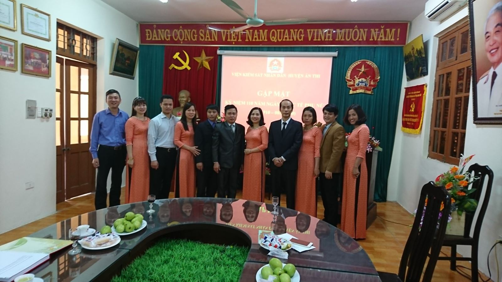 Viện kiểm sát nhân dân huyện Ân Thi tổ chức buổi gặp mặt nhân kỷ niệm gày Quốc tế phụ nữ 8-3