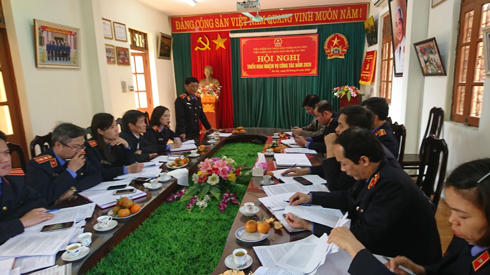 Viện kiểm sát nhân dân huyện Ân Thi tổ chức Hội nghị triển khai  nhiệm vụ công tác và phát động phong trào thi đua năm 2020
