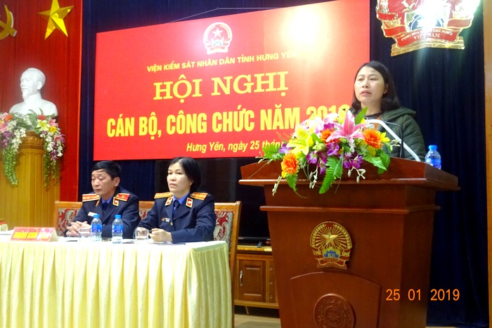 Cơ quan VKSND tỉnh Hưng Yên tổ chức Hội nghị Cán bộ công chức năm 2019