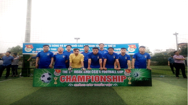Viện kiểm sát nhân dân tỉnh Hưng Yên tham gia giải bóng đá Đoàn khối các cơ quan tỉnh lần thứ IX năm 2018