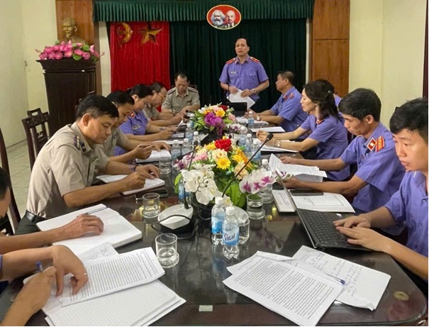 Viện kiểm sát nhân dân tỉnh Hưng Yên trực tiếp kiểm sát hoạt động thi hành án dân sự tại Phòng Thi hành án dân sự khu vực 8 - tỉnh Hưng Yên.