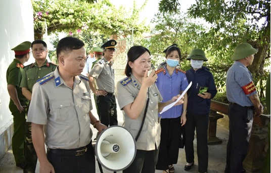 Viện kiểm sát nhân dân tỉnh Hưng Yên trực tiếp kiểm sát  hoạt động cưỡng chế thi hành án dân sự