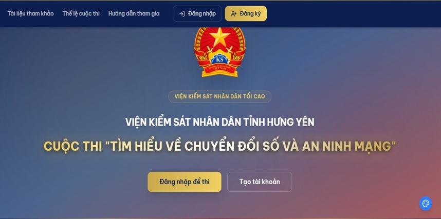 Viện kiểm sát nhân dân tỉnh Hưng Yên tổ chức Cuộc thi trực tuyến “Tìm hiểu về chuyển đổi số và an ninh mạng”