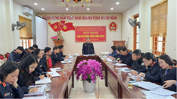 Viện kiểm sát nhân dân khu vực 7 - Hưng Yên tổ chức Hội nghị Cán bộ công chức năm 2025