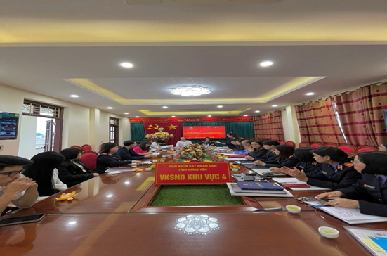 Viện KSND và TAND Khu vực 4 - Hưng Yên tổ chức rút kinh nghiệm việc  thực hiện Quy chế phối hợp nâng cao hiệu quả giải quyết  án dân sự tạm đình chỉ - Quý I năm 2026
