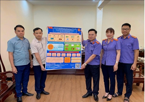 Viện kiểm sát nhân dân khu vực 5, tỉnh Hưng Yên triển khai Nghị quyết số 205 của Quốc hội tại Ủy ban nhân dân các phường, xã 