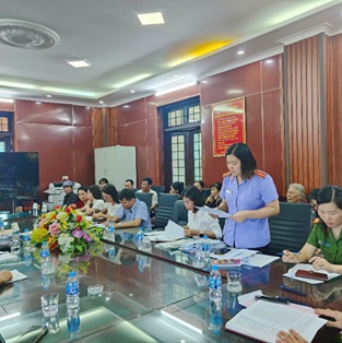 Viện kiểm sát nhân dân khu vực 1 - Hưng Yên phối hợp với Cơ quan Cảnh sát điều tra - Công an tỉnh Hưng Yên mở phiên họp xem xét, quyết định áp dụng biện pháp xử lý chuyển hướng tại cộng đồng