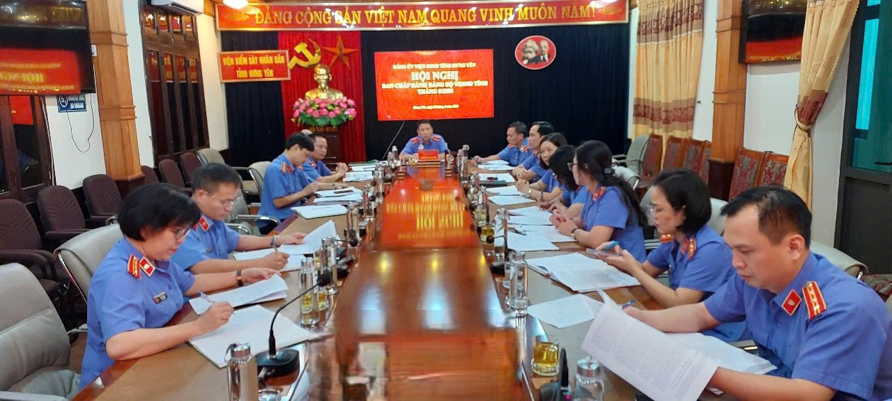 Hội nghị ban chấp hành đảng bộ VKSND tháng 8/2025
