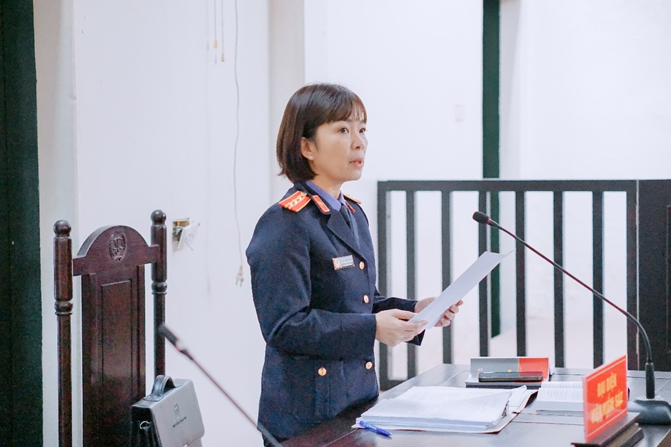 Lãnh đạo Viện kiểm sát nhân dân khu vực 6 – Hưng Yên trực tiếp thực hành quyền công tố và kiểm sát xét xử tại phiên toà hình sự sơ thẩm