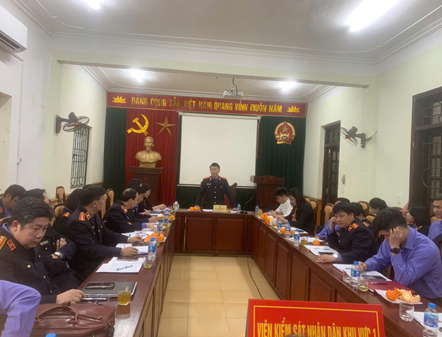 CHI BỘ VIỆN KIỂM SÁT NHÂN DÂN KHU VỰC 1 – HƯNG YÊN TỔ CHỨC HỘI NGHỊ SINH HOẠT ĐIỂM CHI BỘ THÁNG 3/2026