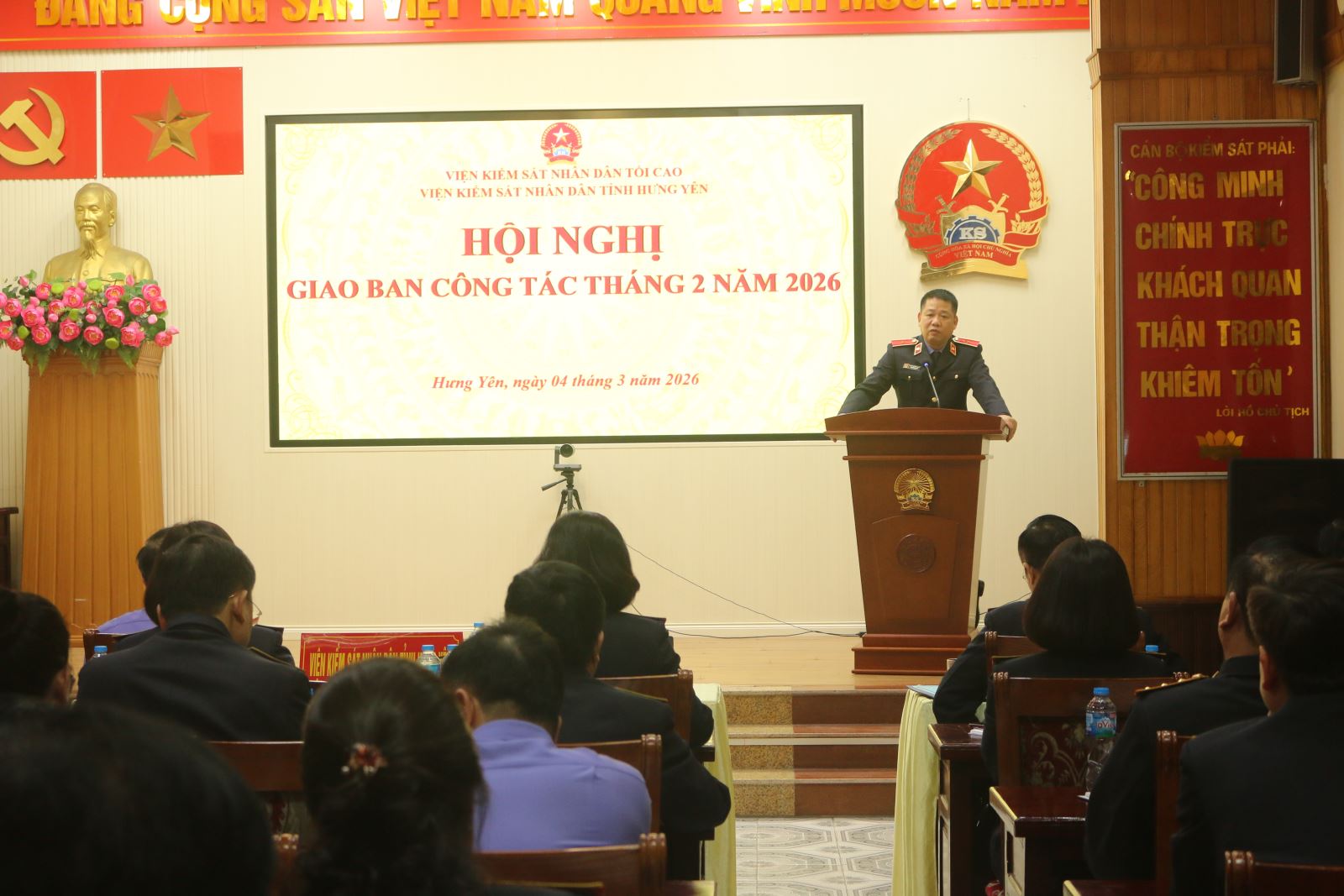 VKSND tỉnh Hưng Yên tổ chức Hội nghị giao ban công tác tháng 2/2026