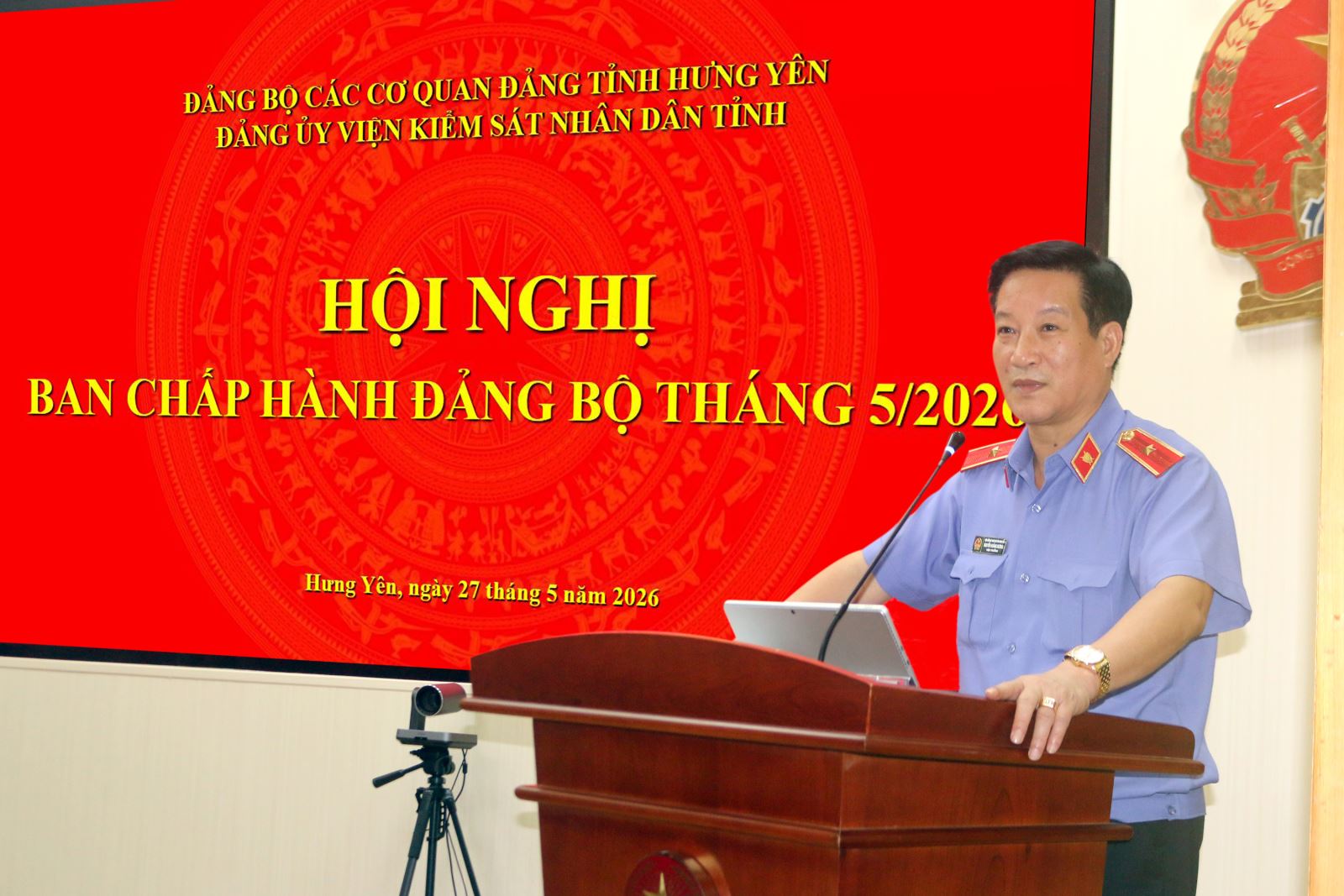 Hội nghị Ban Chấp hành Đảng bộ VKSND tỉnh tháng 5/2026