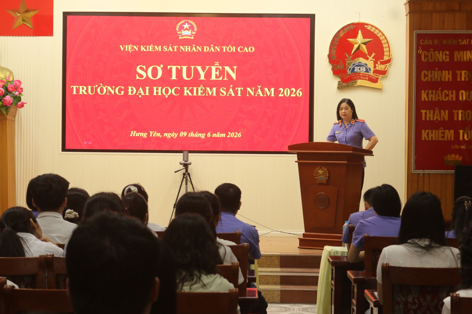 VKSND TỈNH HƯNG YÊN TỔ CHỨC SƠ TUYỂN THÍ SINH DỰ TUYỂN VÀO TRƯỜNG ĐẠI HỌC KIỂM SÁT NĂM 2026