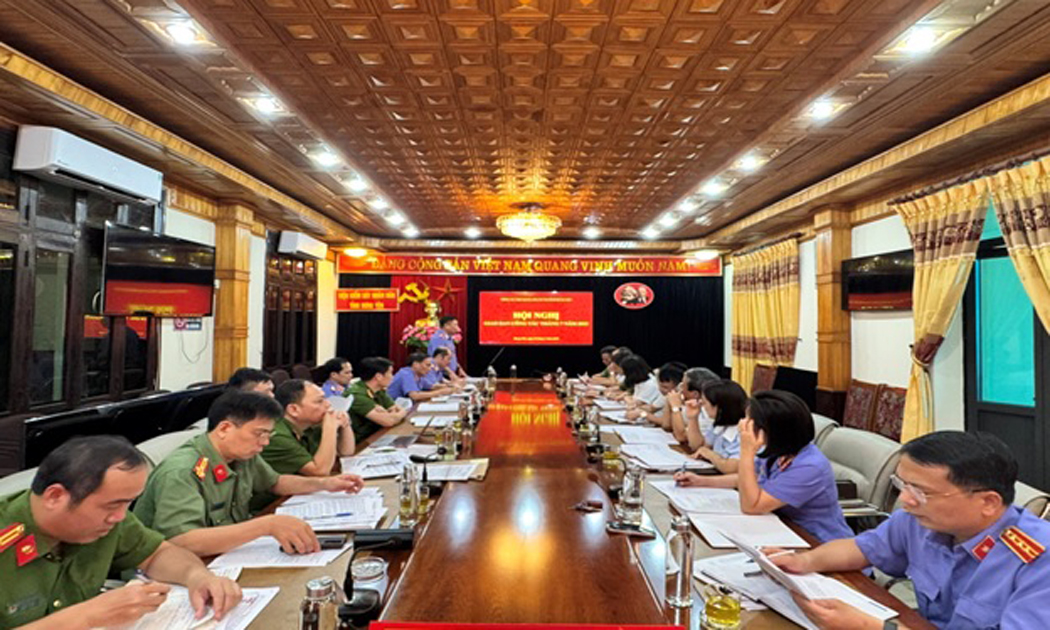Hội nghị giao ban công tác tháng 7/2025 của Liên ngành Công an - Viện kiểm sát - Tòa án tỉnh Hưng Yên