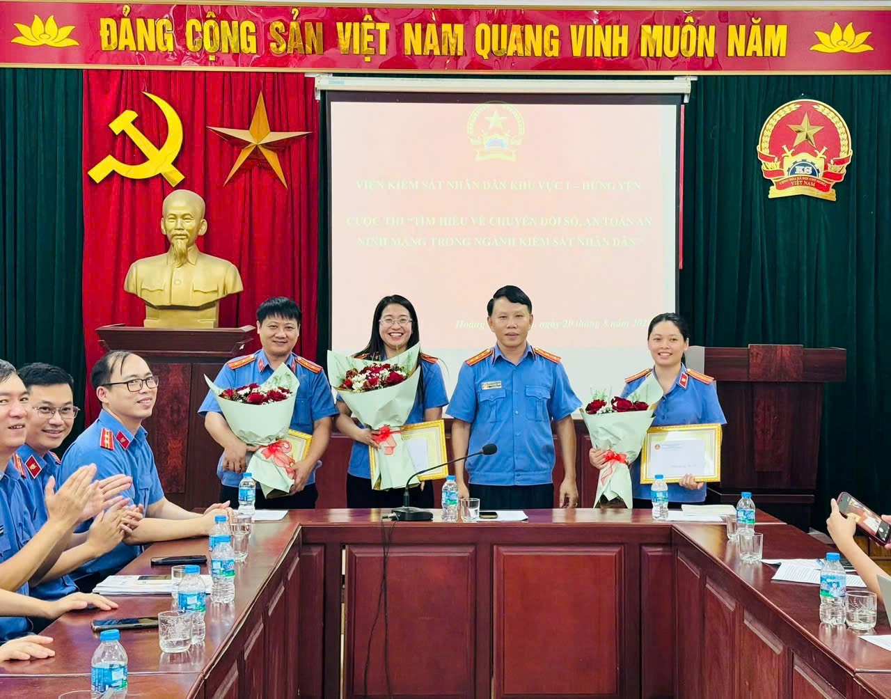 SÔI NỔI CUỘC THI “TÌM HIỂU VỀ CHUYỂN ĐỔI SỐ, AN TOÀN, AN NINH MẠNG TRONG NGÀNH KIỂM SÁT NHÂN DÂN” TẠI VKSND KHU VỰC 1 – HƯNG YÊN