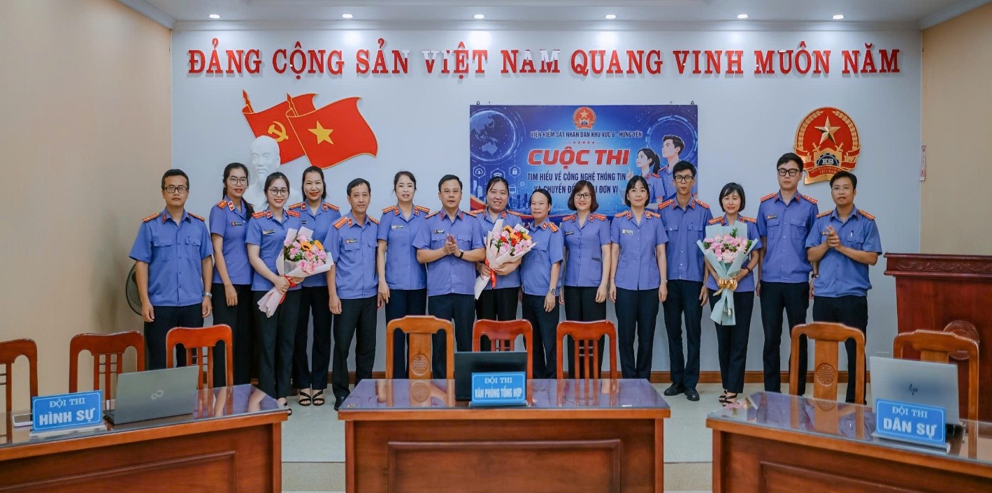 SÔI NỔI VÀ QUYẾT TÂM CÙNG CUỘC THI “TÌM HIỂU VỀ CÔNG NGHỆ THÔNG TIN VÀ CHUYỂN ĐỔI SỐ” TẠI VIỆN KIỂM SÁT NHÂN DÂN KHU VỰC 6 - HƯNG YÊN