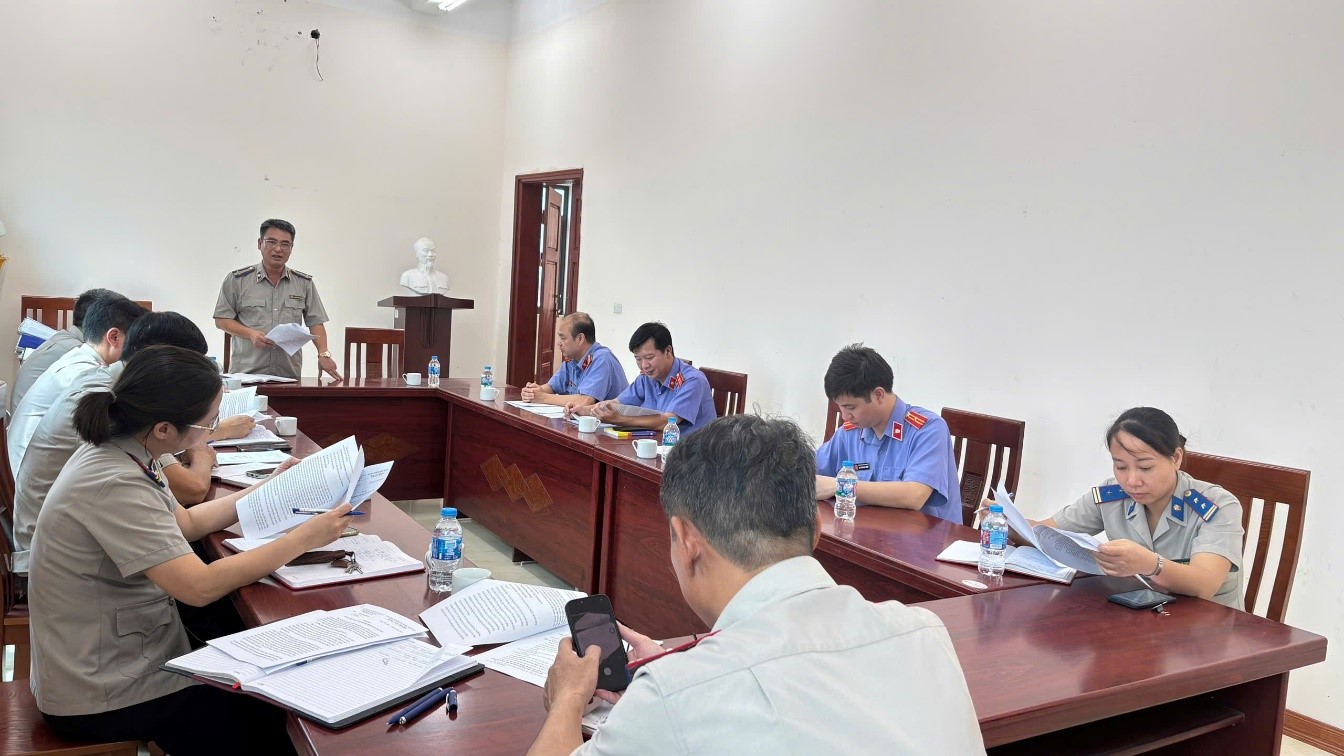Viện kiểm sát nhân dân khu vực 1, tỉnh Hưng Yên công bố các Quyết định kiểm sát tại Phòng Thi hành án dân sự khu vực 1