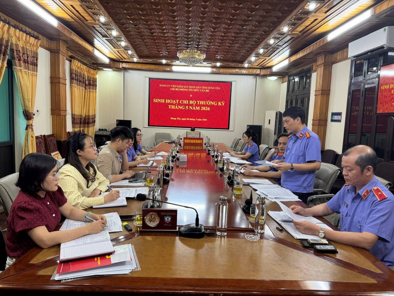 CHI BỘ PHÒNG TỔ CHỨC CÁN BỘ SINH HOẠT THƯỜNG KỲ THÁNG 5 NĂM 2026
