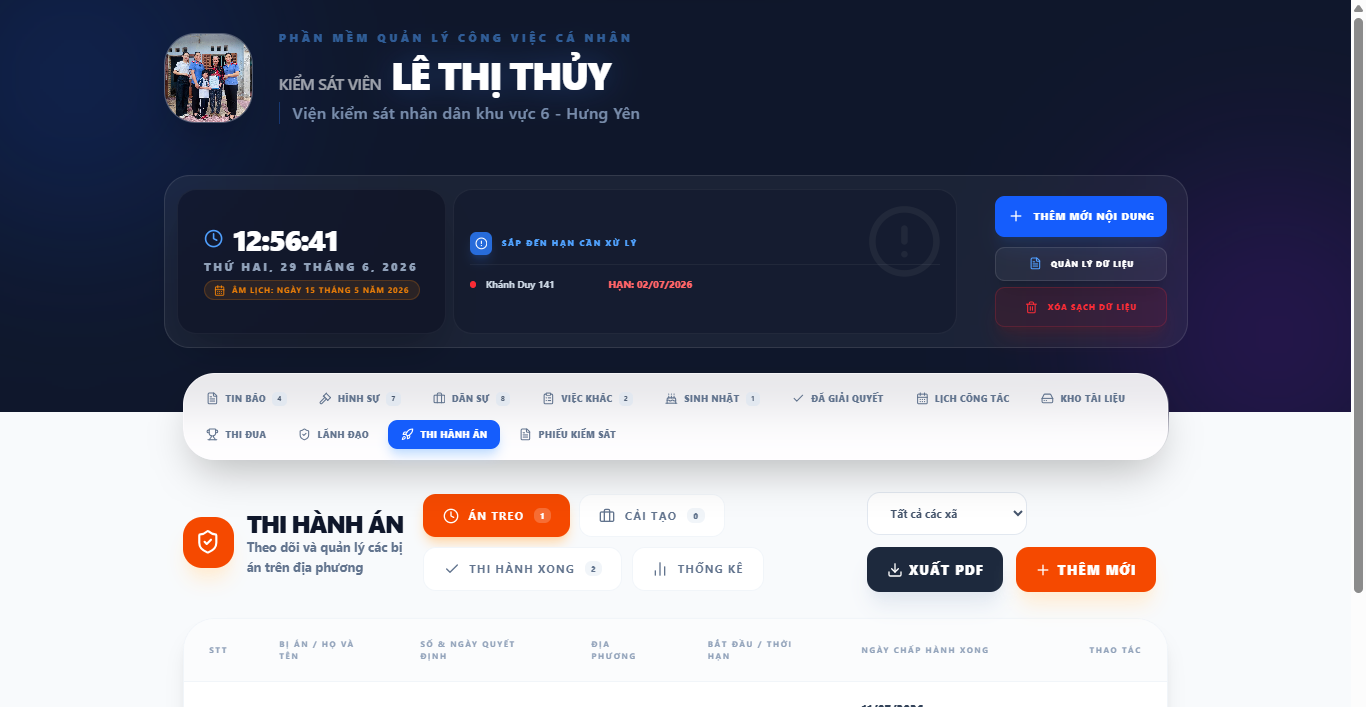 Viện kiểm sát nhân dân khu vực 6 - Hưng Yên: Đẩy mạnh đột phá trong công tác chuyển đổi số và ứng dụng công nghệ thông tin bằng các ứng dụng tự phát triển.