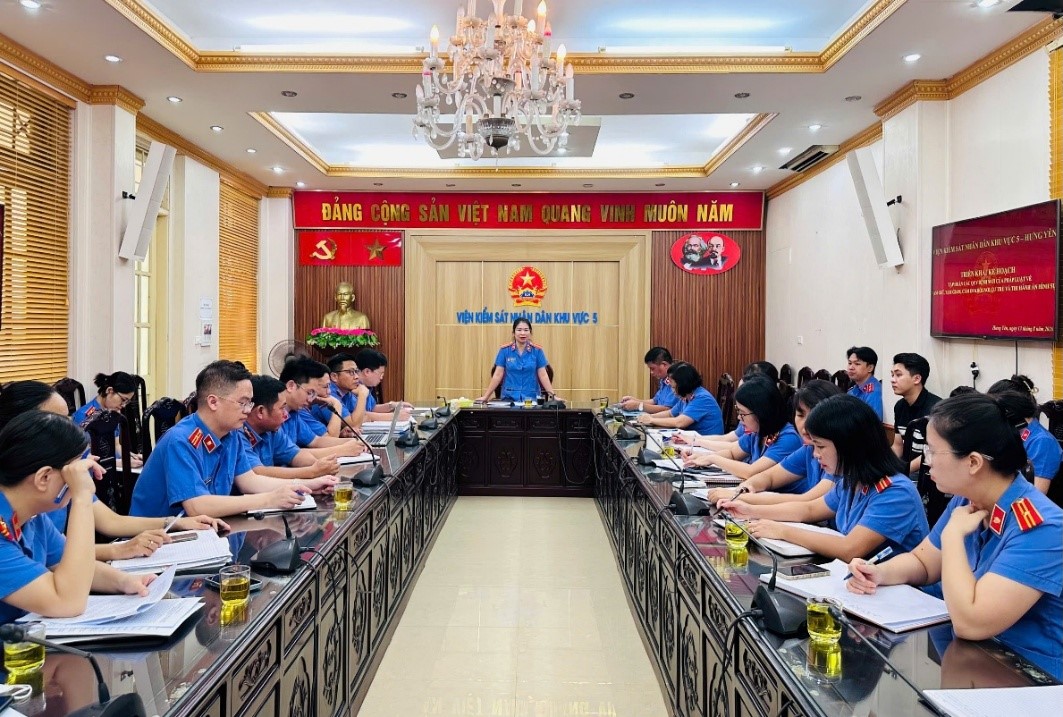 Viện Kiểm sát nhân dân Khu vực 5 - Hưng Yên tổ chức Hội nghị tập huấn các quy định mới của pháp luật