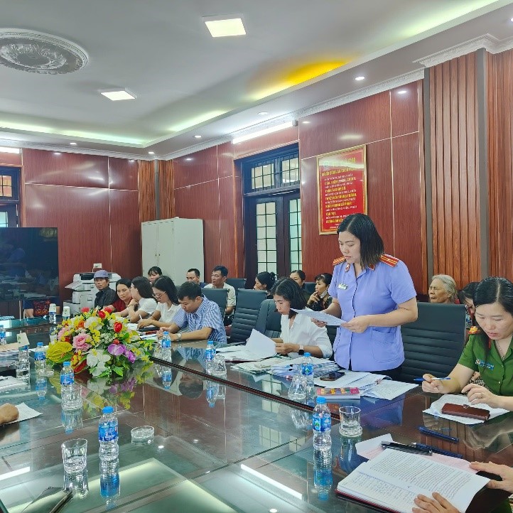 Viện kiểm sát nhân dân khu vực 1 - Hưng Yên phối hợp với Cơ quan Cảnh sát điều tra - Công an tỉnh Hưng Yên mở phiên họp xem xét, quyết định áp dụng biện pháp xử lý chuyển hướng tại cộng đồng