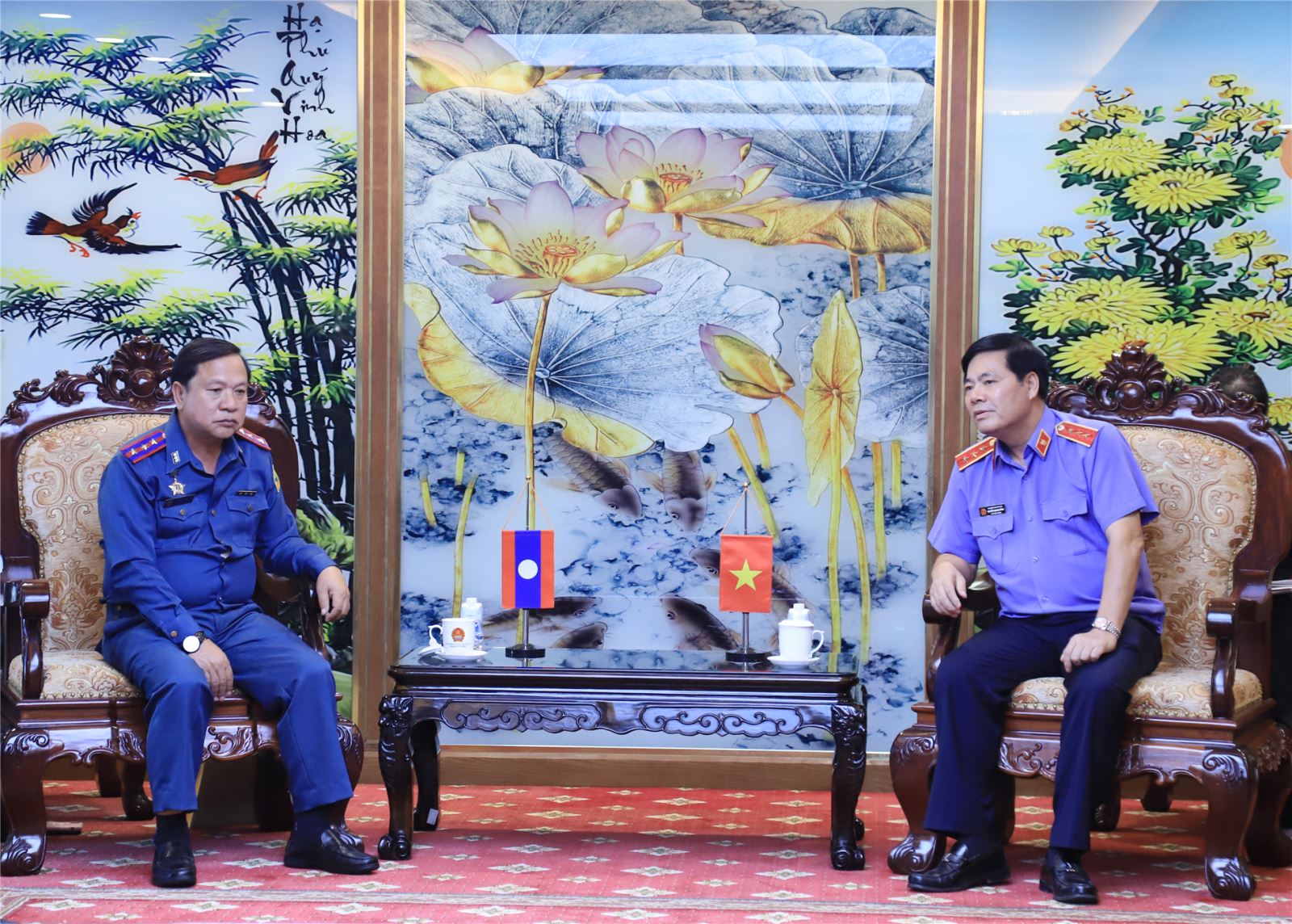 Lãnh đạo VKSND tối cao tiếp Đoàn đại biểu VKSND thủ đô Viêng Chăn, nước CHDCND Lào