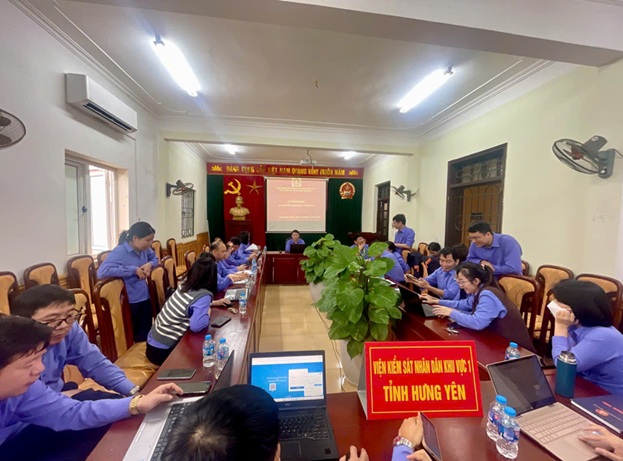 VIỆN KIỂM SÁT NHÂN DÂN KHU VỰC 1 – HƯNG YÊN TỔ CHỨC TẬP HUẤN NỘI BỘ SỬ DỤNG NỀN TẢNG QUẢN LÝ ÁN HÌNH SỰ