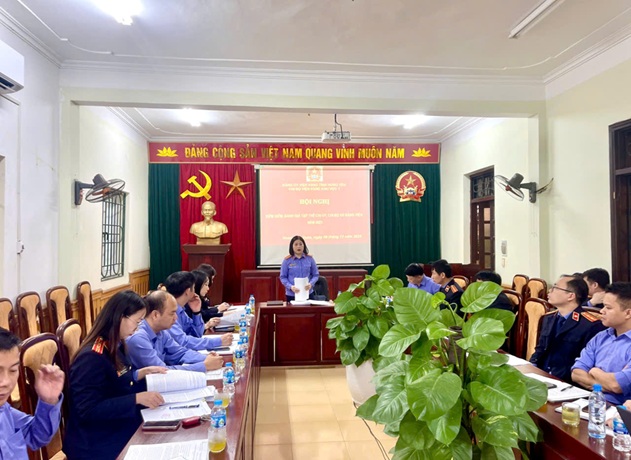 Chi bộ Viện kiểm sát nhân dân khu vực 1 – Hưng Yên tổ chức Hội nghị kiểm điểm, đánh giá tập thể Chi ủy, Chi bộ và Đảng viên năm 2025