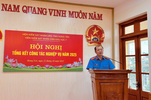 Viện kiểm sát nhân dân khu vực 7, tỉnh Hưng Yên tổ chức Hội nghị tổng kết công tác nghiệp vụ năm 2025