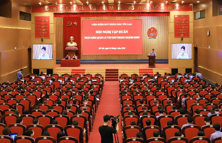 VKSND tối cao tổ chức Hội nghị tập huấn Phần mềm Quản lý văn bản trong ngành Kiểm sát nhân dân