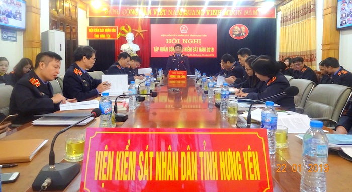 VKSND tỉnh Hưng Yên: Tổ chức tập huấn công tác kiểm sát năm 2019